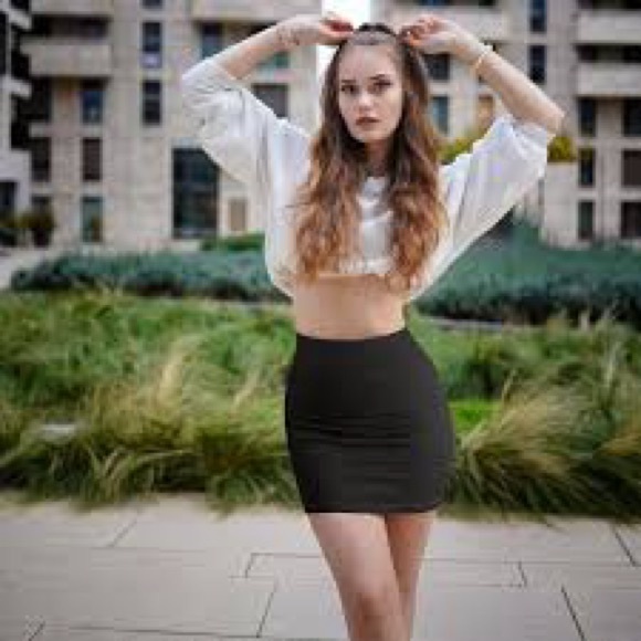 OQQ Women's 2 Piece Skirts Versatile Stretchy Ribbed Casual High WaistMi… - Picture 2 of 3